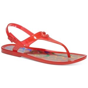 Natalee Rainbow Coach Jelly sandala